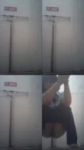 银行员工女厕偷放设备正面全景偷拍美女尿尿