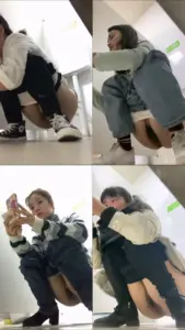 商场女蹲厕针孔全景偸拍多位少女方便