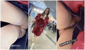 KFC 无内学生妹·冬天光者屁股和闺蜜逛街·长时间CD大露毛