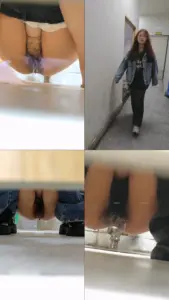 前拍高颜值女神尿尿高清特写开着闪光灯补光(6)妹子用苹果手机遮挡防偷拍