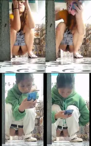 美女如云夜场女厕正面脸逼同框