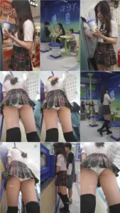 (BC-SSS-097)离谱超短裙制服美女..买奶茶被CD花内镜头贴着屁股