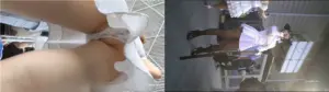 ❤重磅CD❤会场中心精彩抄底极品JK妹一线天惊现无内小妹