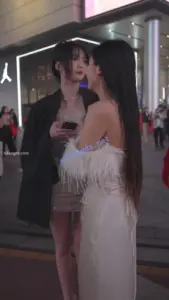 (BC-AA-485)透明高跟包臀裙美女去喝酒..窄内带翅膀扶梯被CD