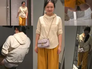 手持闯拍👏黄裤女人